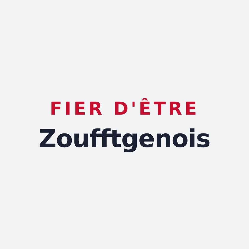 Poster « Fier d'être Zoufftgenois » — design pour Zoufftgen
