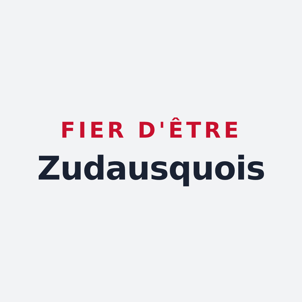 Poster « Fier d'être Zudausquois » — design pour Zudausques