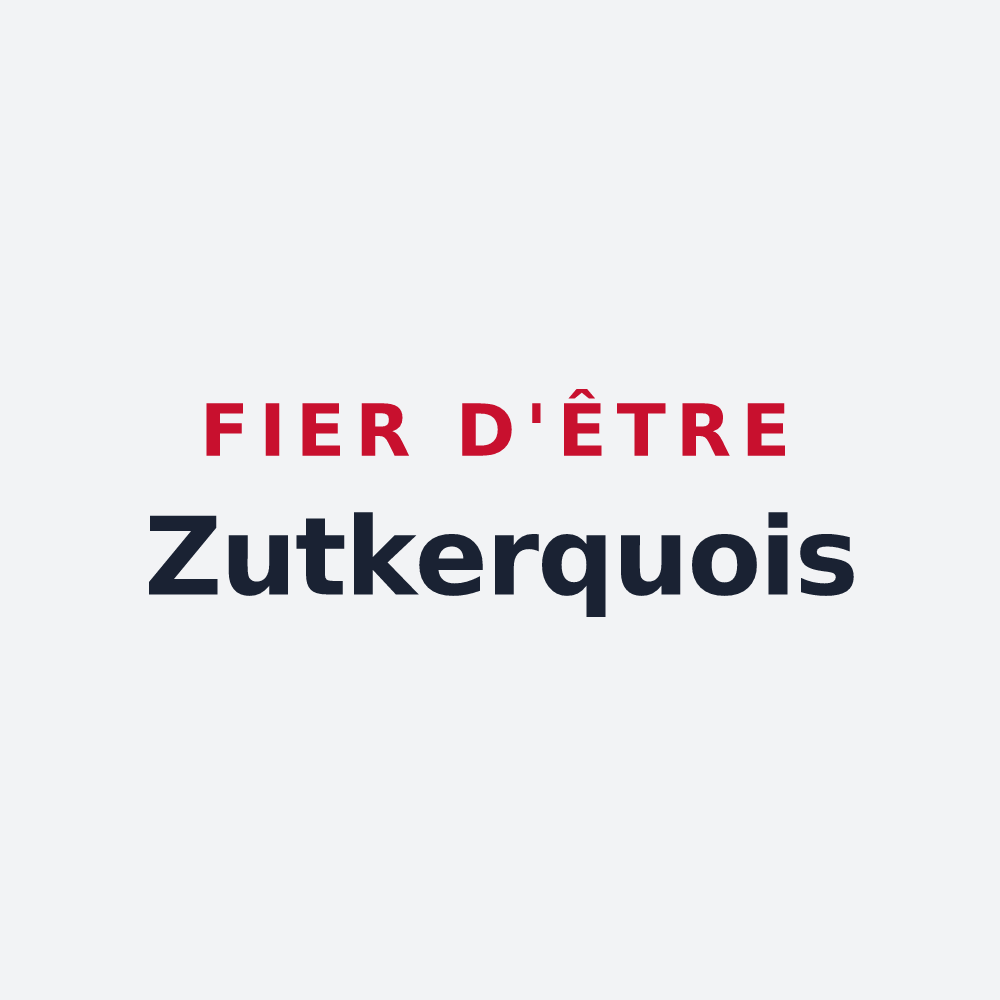 Poster « Fier d'être Zutkerquois » — design pour Zutkerque