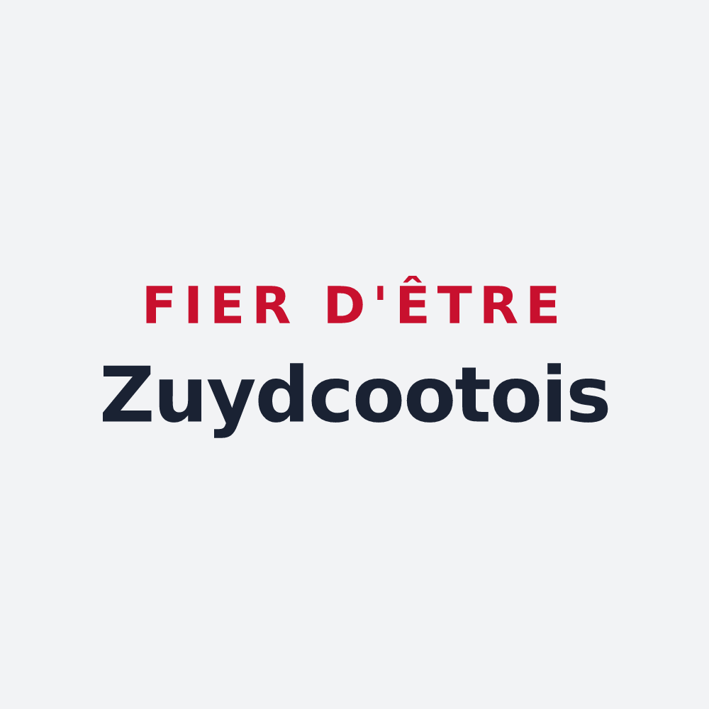 Poster « Fier d'être Zuydcootois » — design pour Zuydcoote