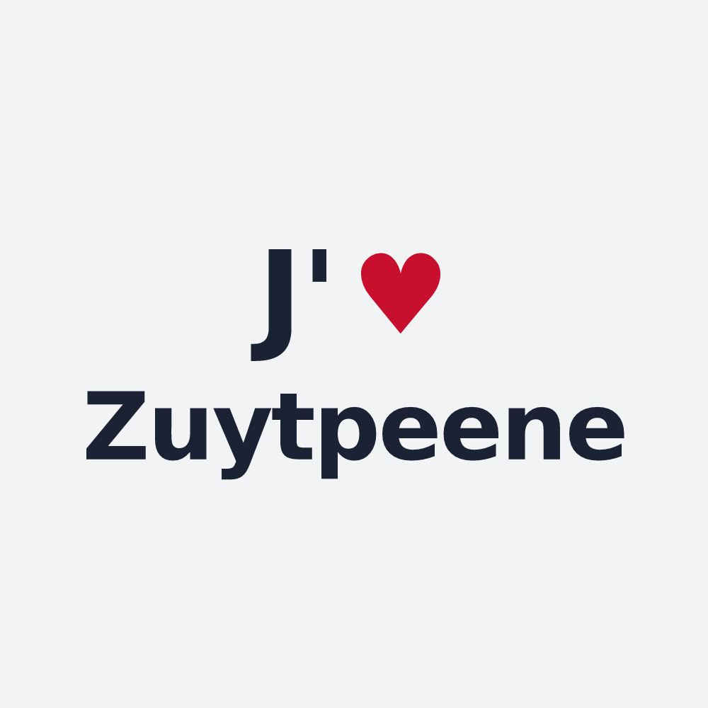 Poster personnalisé Zuytpeene — design J'aime Zuytpeene