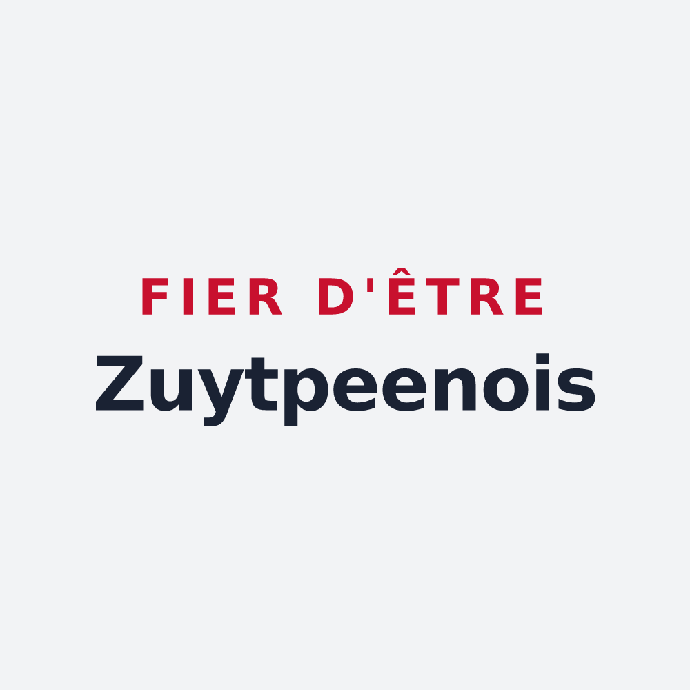 Poster « Fier d'être Zuytpeenois » — design pour Zuytpeene
