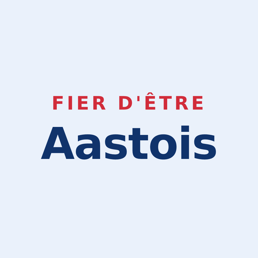 Sticker « Fier d'être Aastois » — design pour Aast
