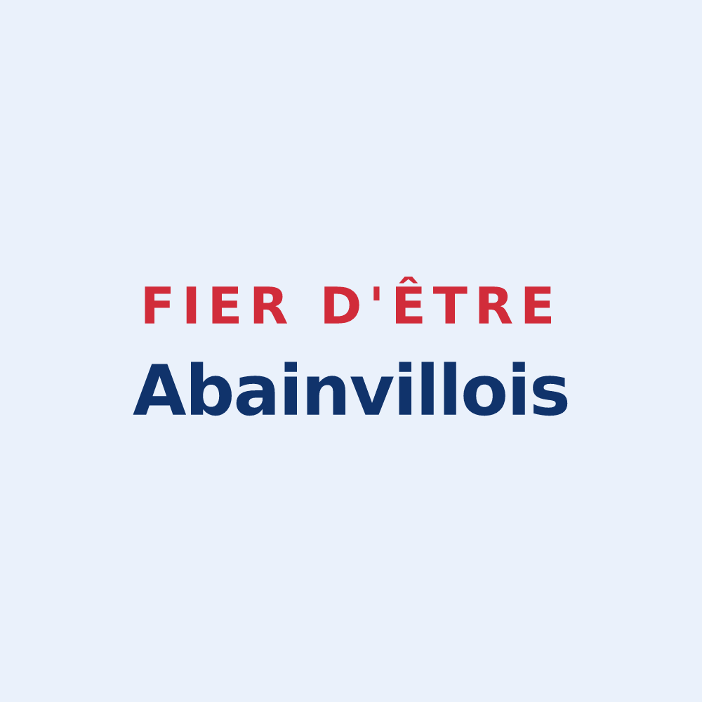 Sticker « Fier d'être Abainvillois » — design pour Abainville