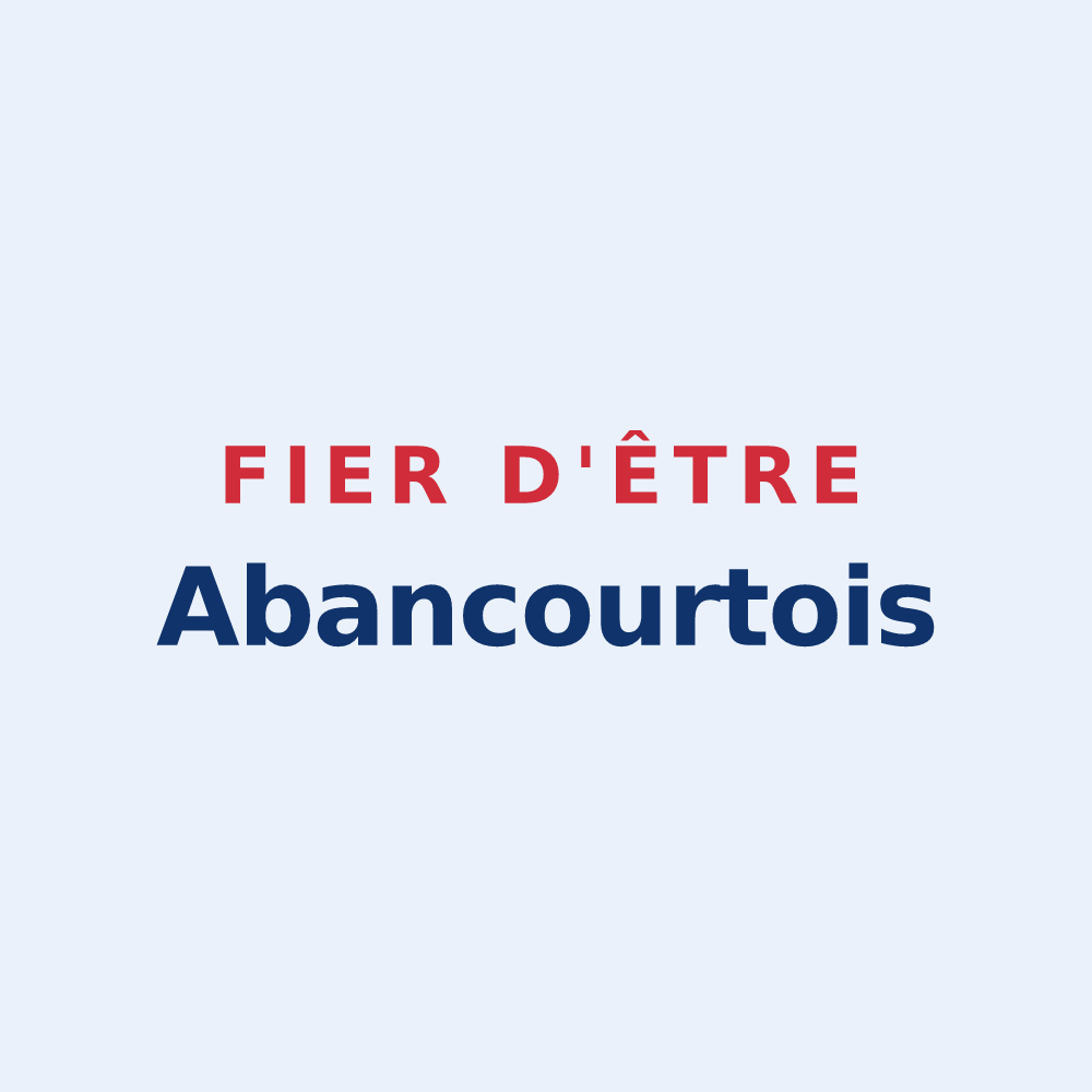 Sticker « Fier d'être Abancourtois » — design pour Abancourt