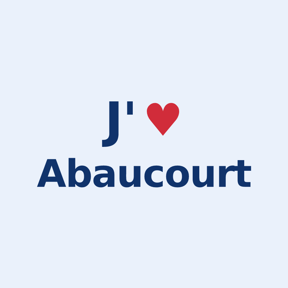Sticker personnalisé Abaucourt — design J'aime Abaucourt