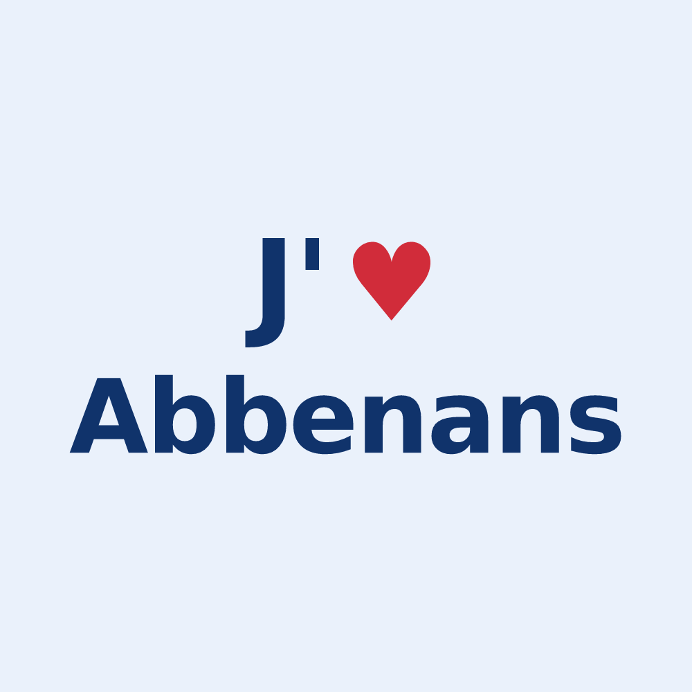 Sticker personnalisé Abbenans — design J'aime Abbenans