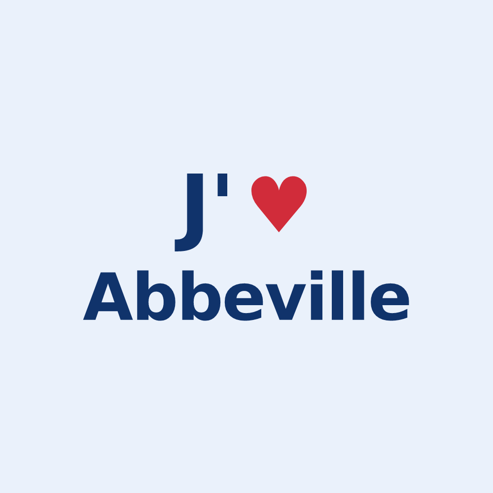 Sticker personnalisé Abbeville — design J'aime Abbeville