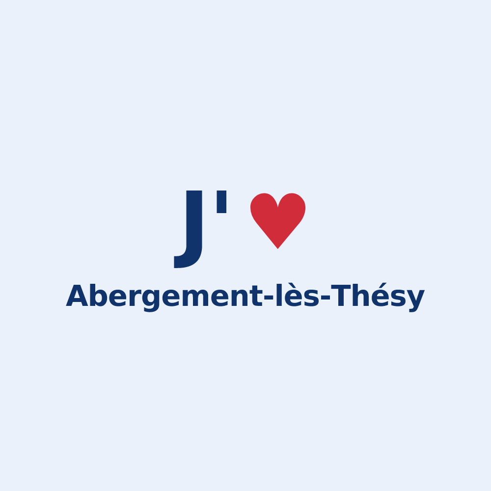 Sticker personnalisé Abergement-lès-Thésy — design J'aime Abergement-lès-Thésy