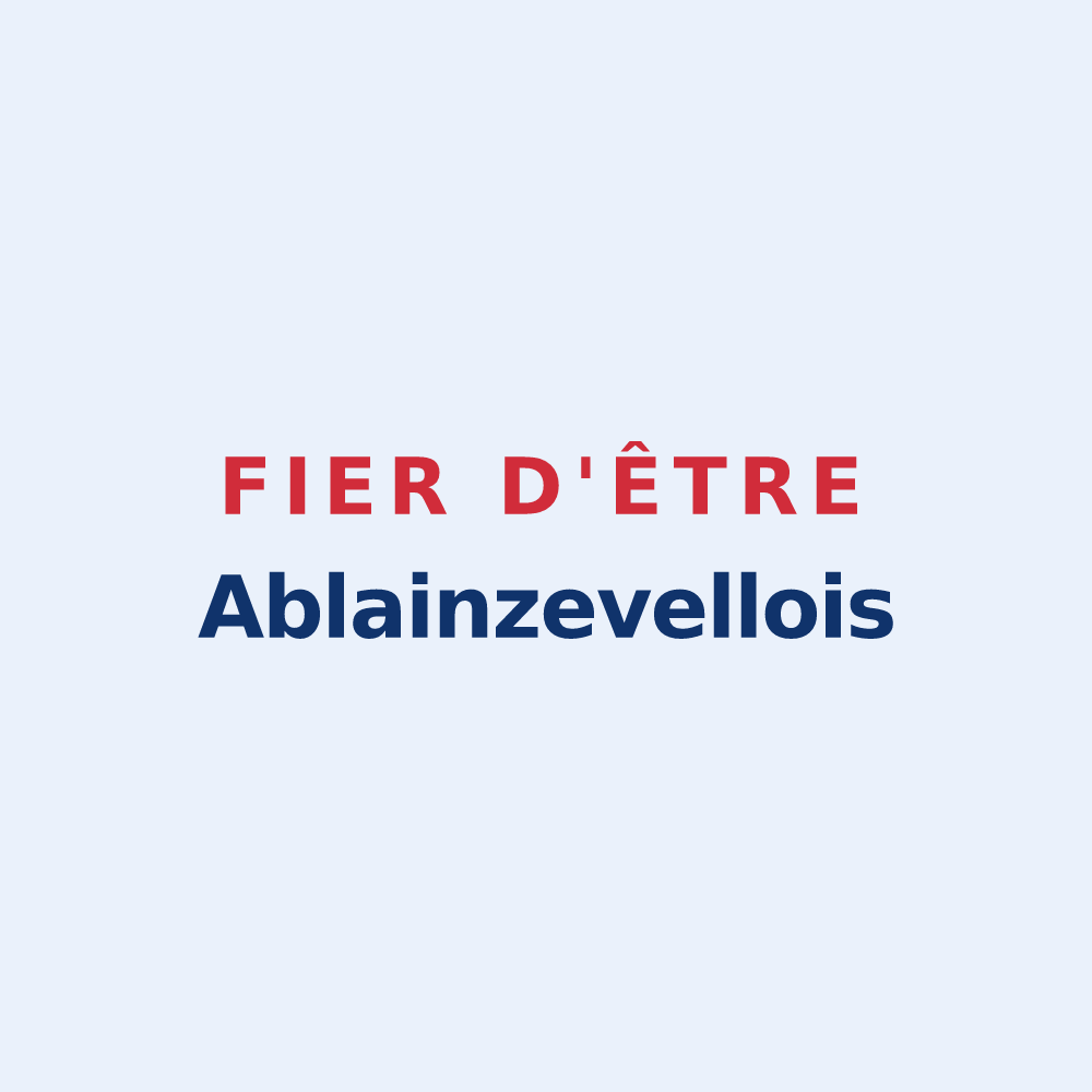 Sticker « Fier d'être Ablainzevellois » — design pour Ablainzevelle