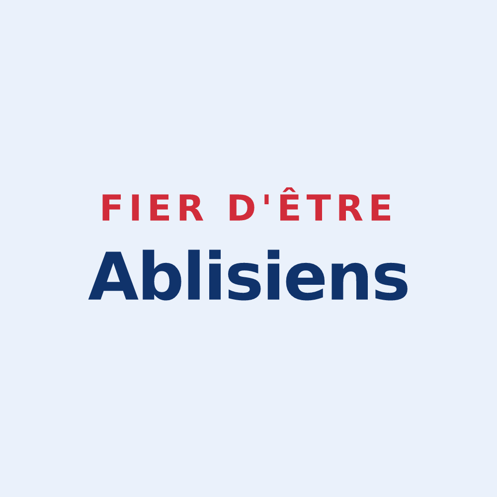 Sticker « Fier d'être Ablisiens » — design pour Ablis