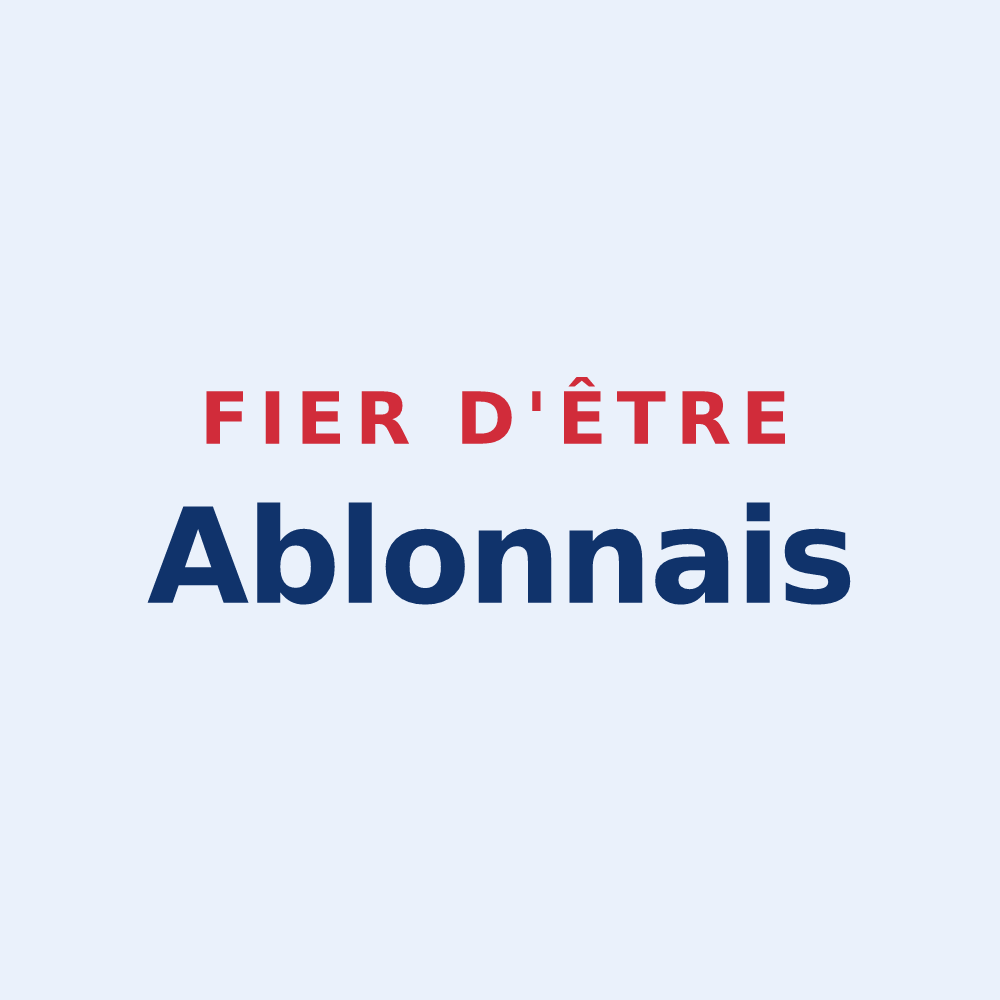 Sticker « Fier d'être Ablonnais » — design pour Ablon
