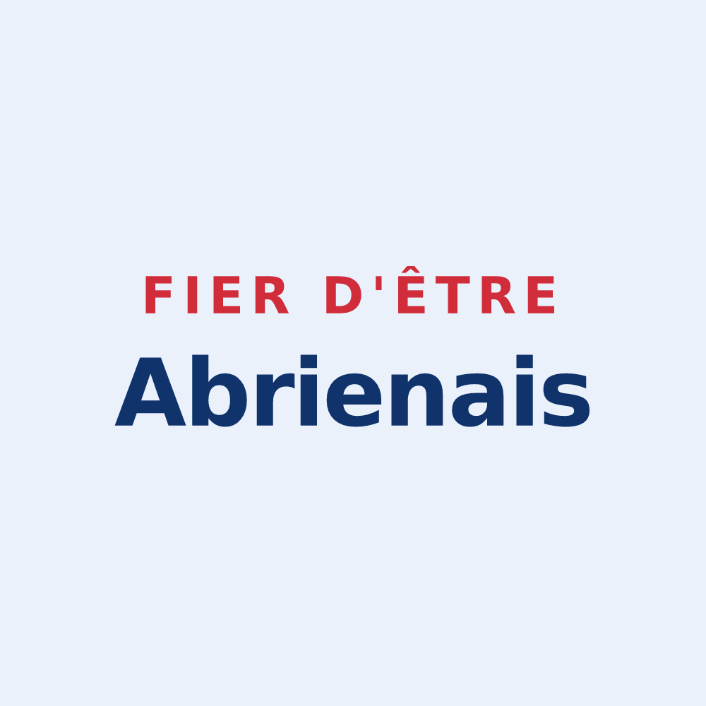 Sticker « Fier d'être Abrienais » — design pour Aboën