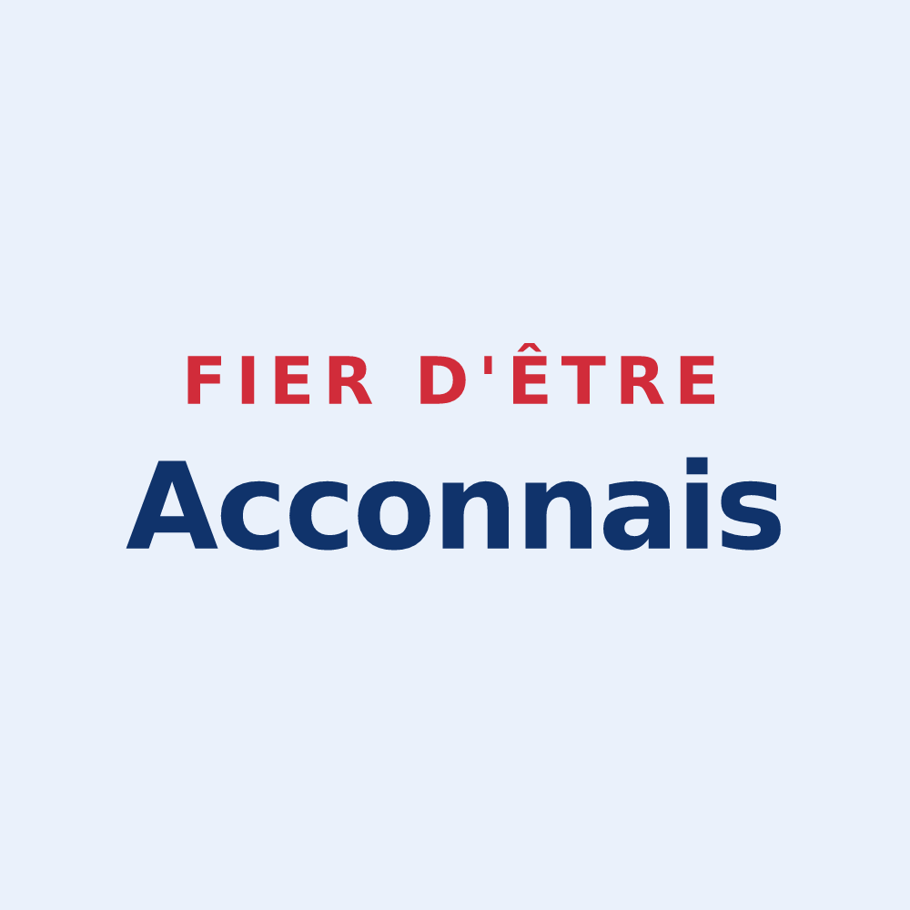 Sticker « Fier d'être Acconnais » — design pour Accons