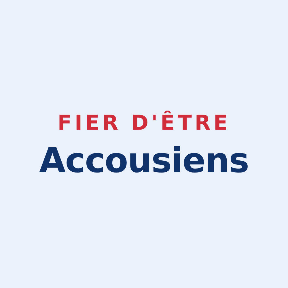 Sticker « Fier d'être Accousiens » — design pour Accous