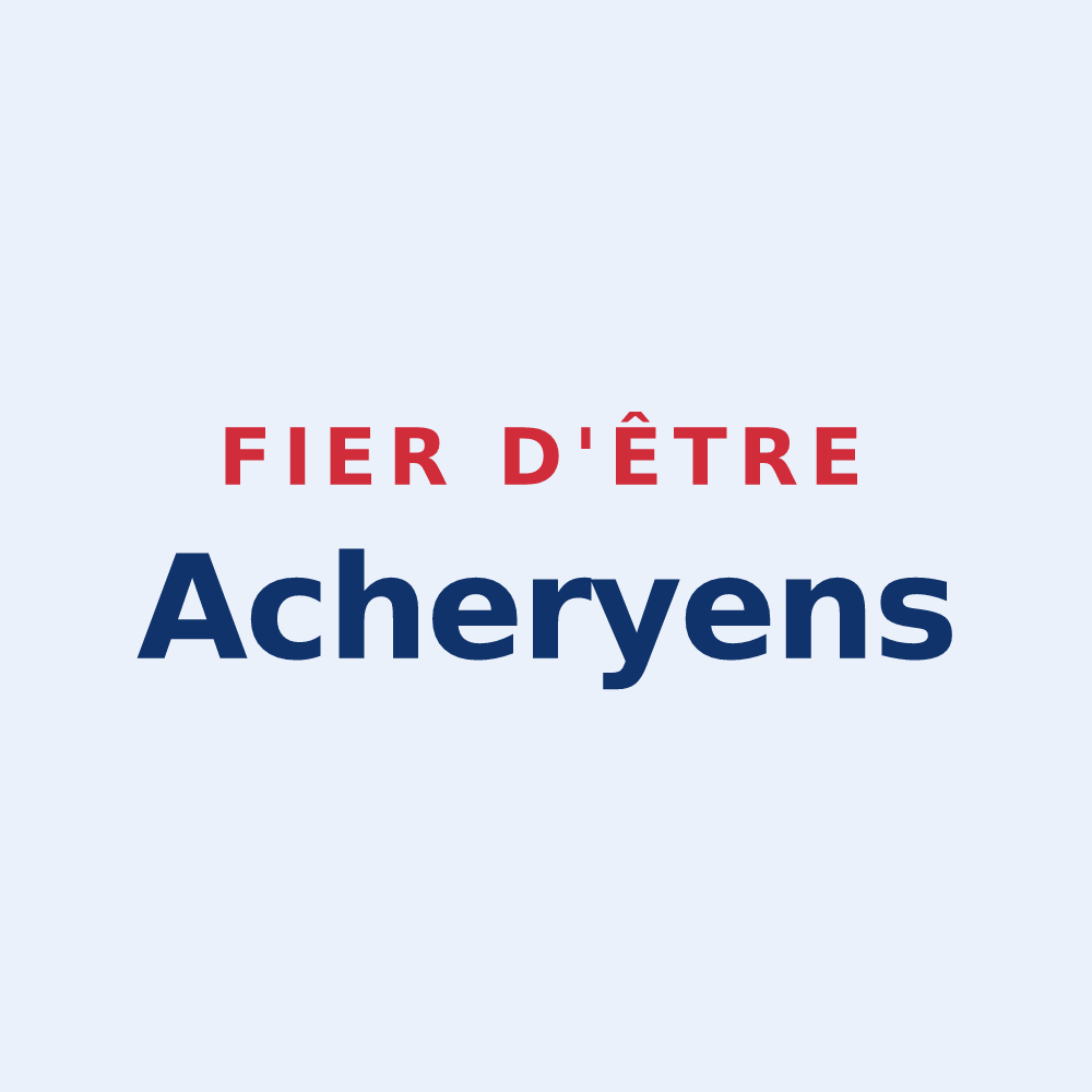 Sticker « Fier d'être Acheryens » — design pour Achery