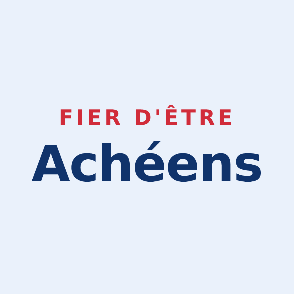 Sticker « Fier d'être Achéens » — design pour Acheux-en-Amiénois