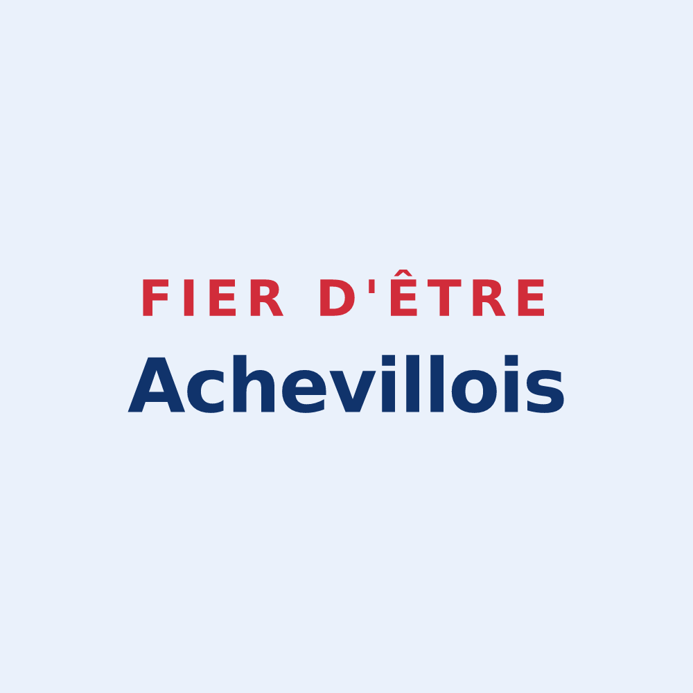 Sticker « Fier d'être Achevillois » — design pour Acheville