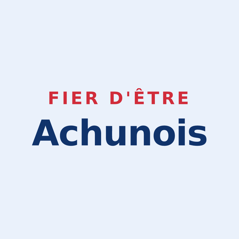 Sticker « Fier d'être Achunois » — design pour Achun
