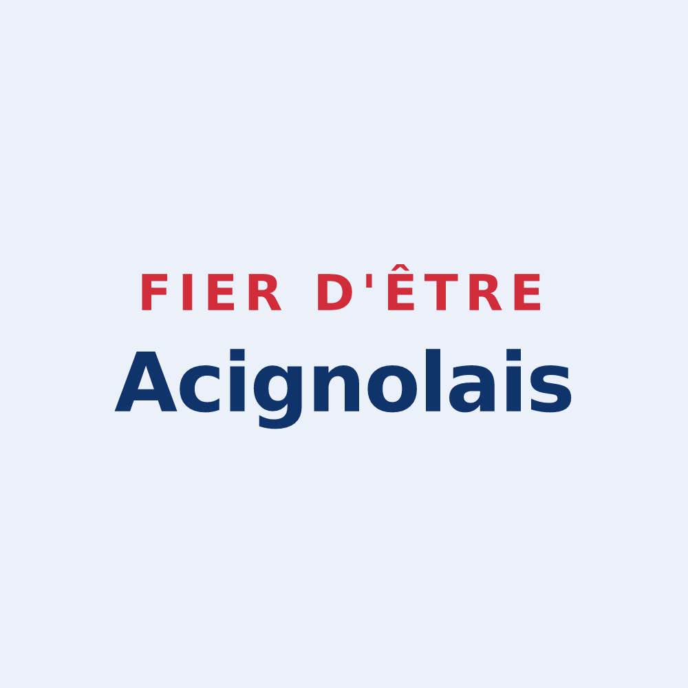 Sticker « Fier d'être Acignolais » — design pour Acigné