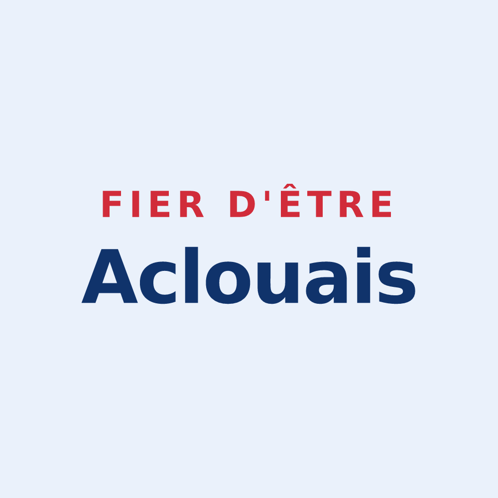 Sticker « Fier d'être Aclouais » — design pour Aclou