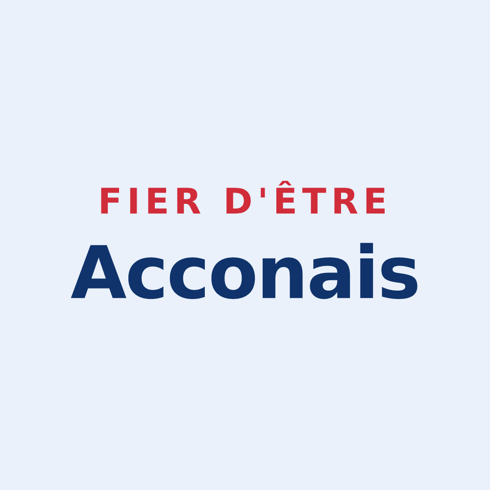 Sticker « Fier d'être Acconais » — design pour Acon