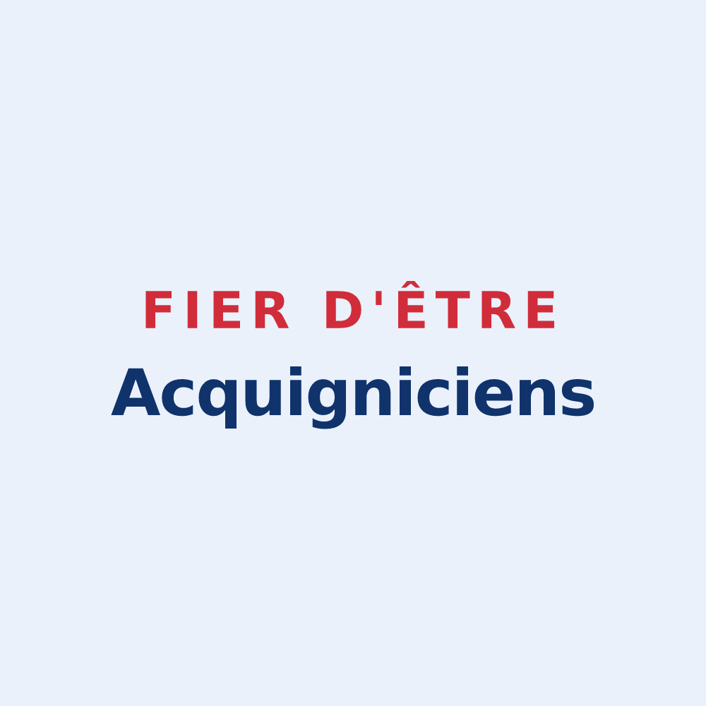 Sticker « Fier d'être Acquigniciens » — design pour Acquigny