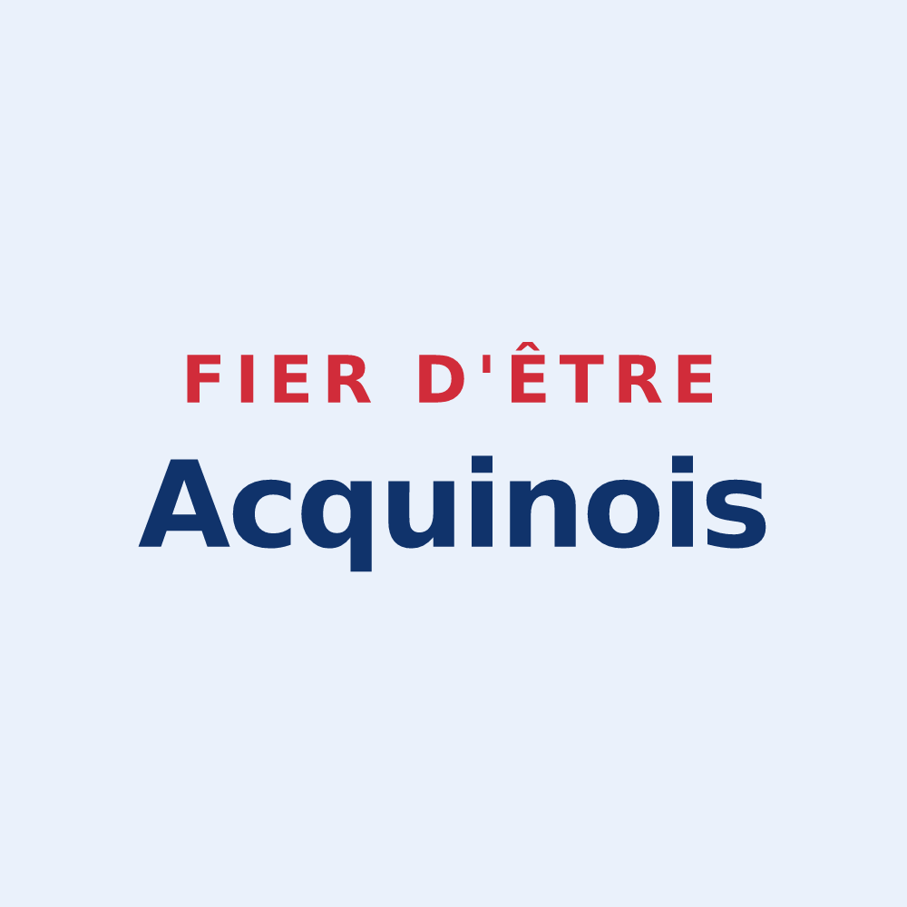 Sticker « Fier d'être Acquinois » — design pour Acquin-Westbécourt
