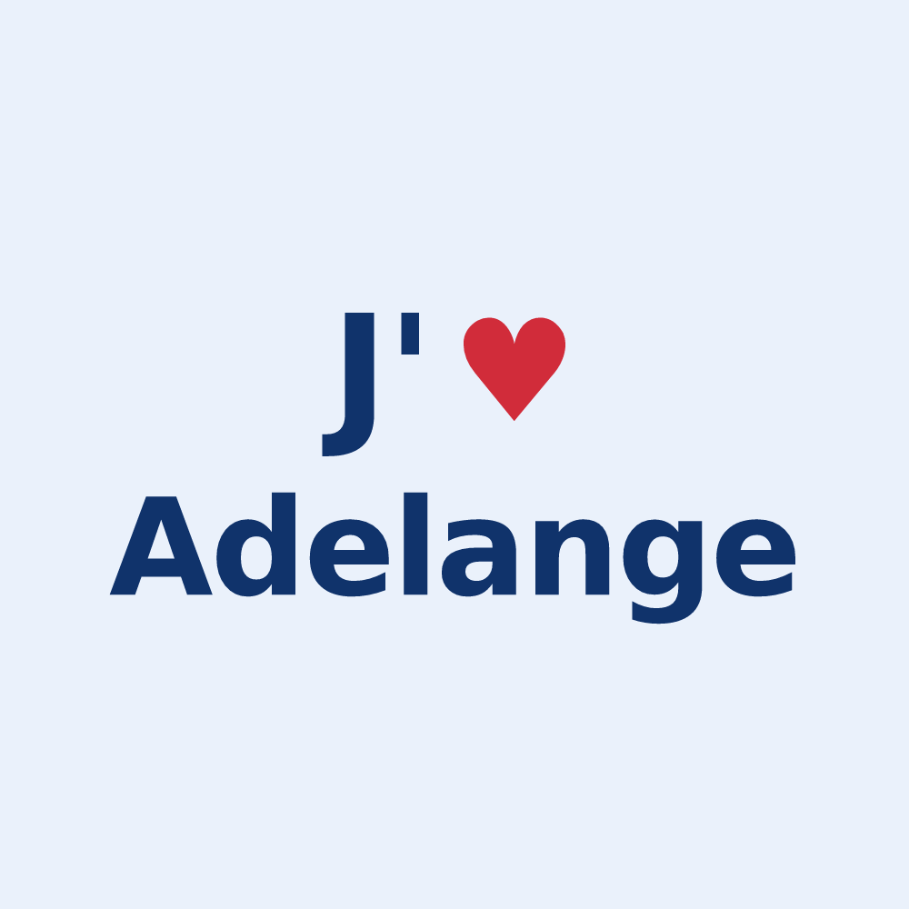 Sticker personnalisé Adelange — design J'aime Adelange