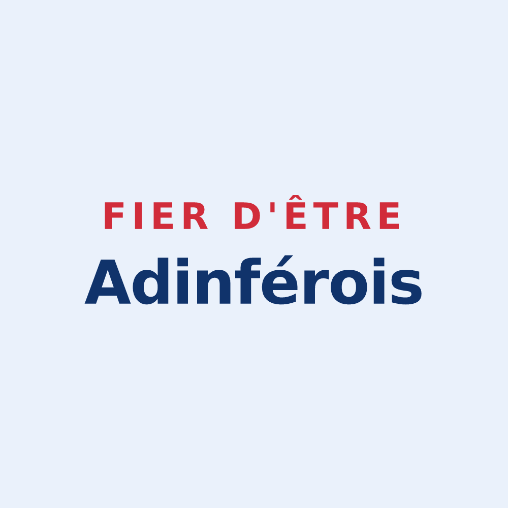 Sticker « Fier d'être Adinférois » — design pour Adinfer
