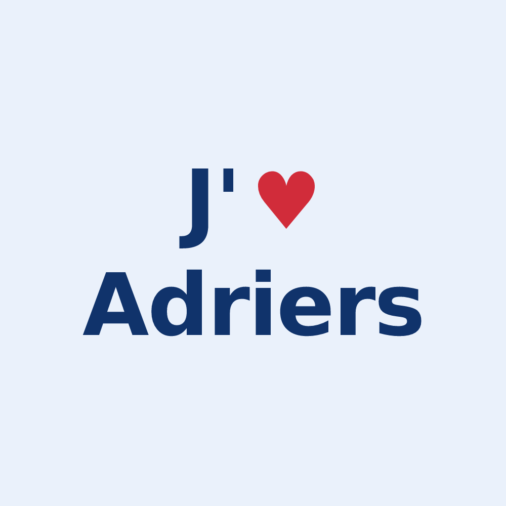 Sticker personnalisé Adriers — design J'aime Adriers