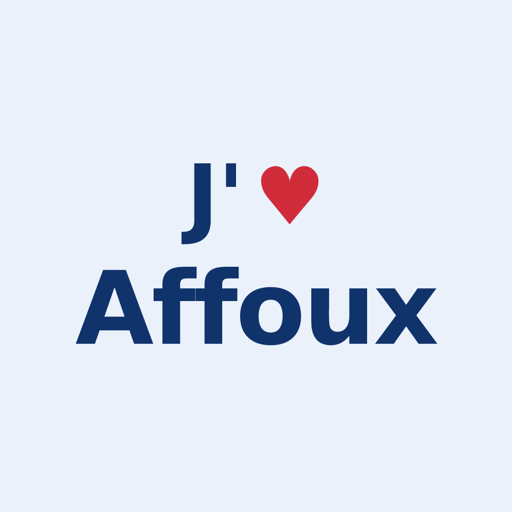 Sticker personnalisé Affoux — design J'aime Affoux