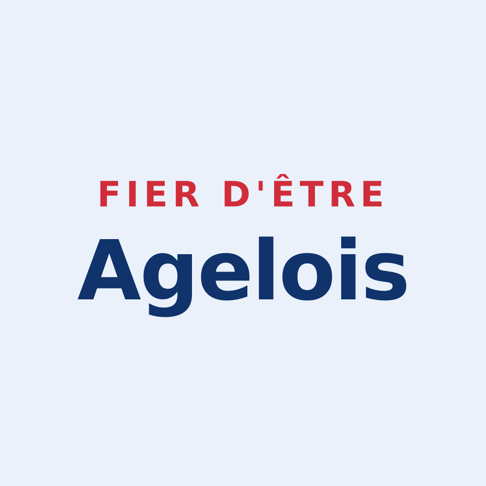 Sticker « Fier d'être Agelois » — design pour Agel