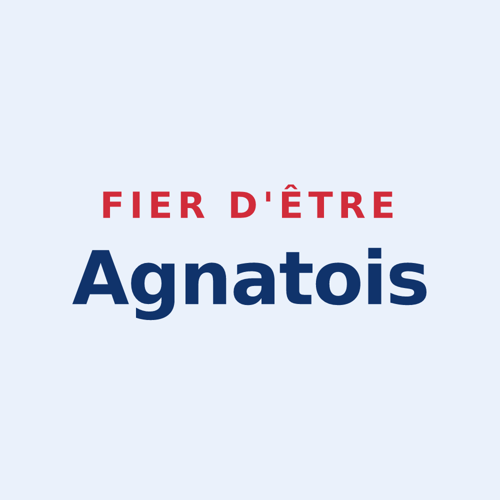 Sticker « Fier d'être Agnatois » — design pour Agnat