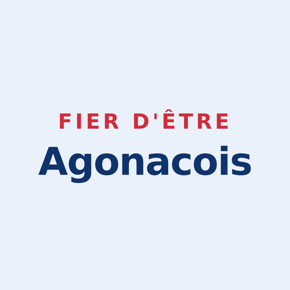 Sticker « Fier d'être Agonacois » — design pour Agonac