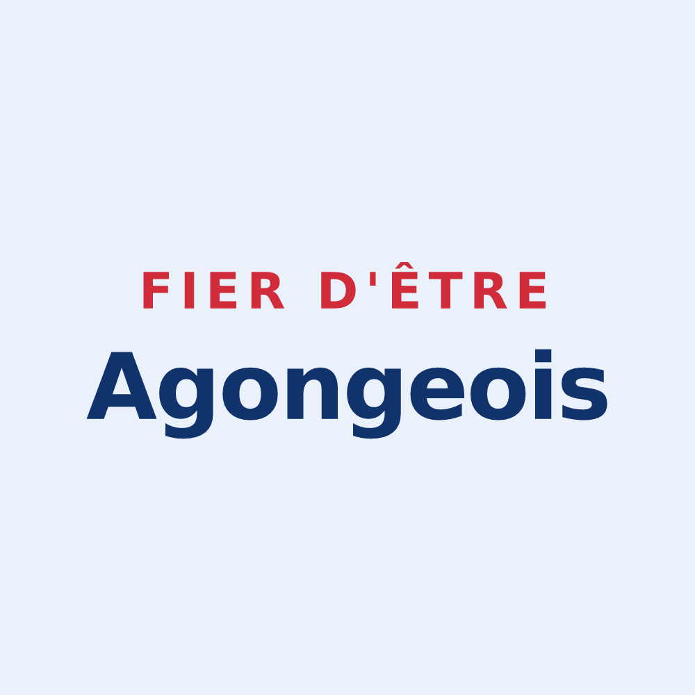 Sticker « Fier d'être Agongeois » — design pour Agonges