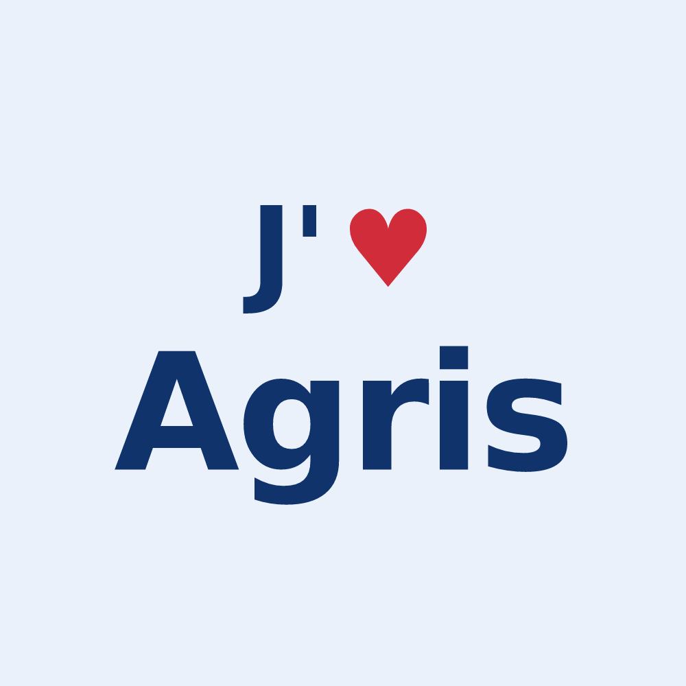 Sticker personnalisé Agris — design J'aime Agris