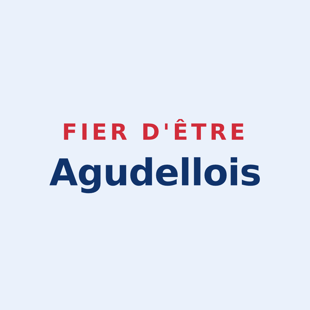 Sticker « Fier d'être Agudellois » — design pour Agudelle