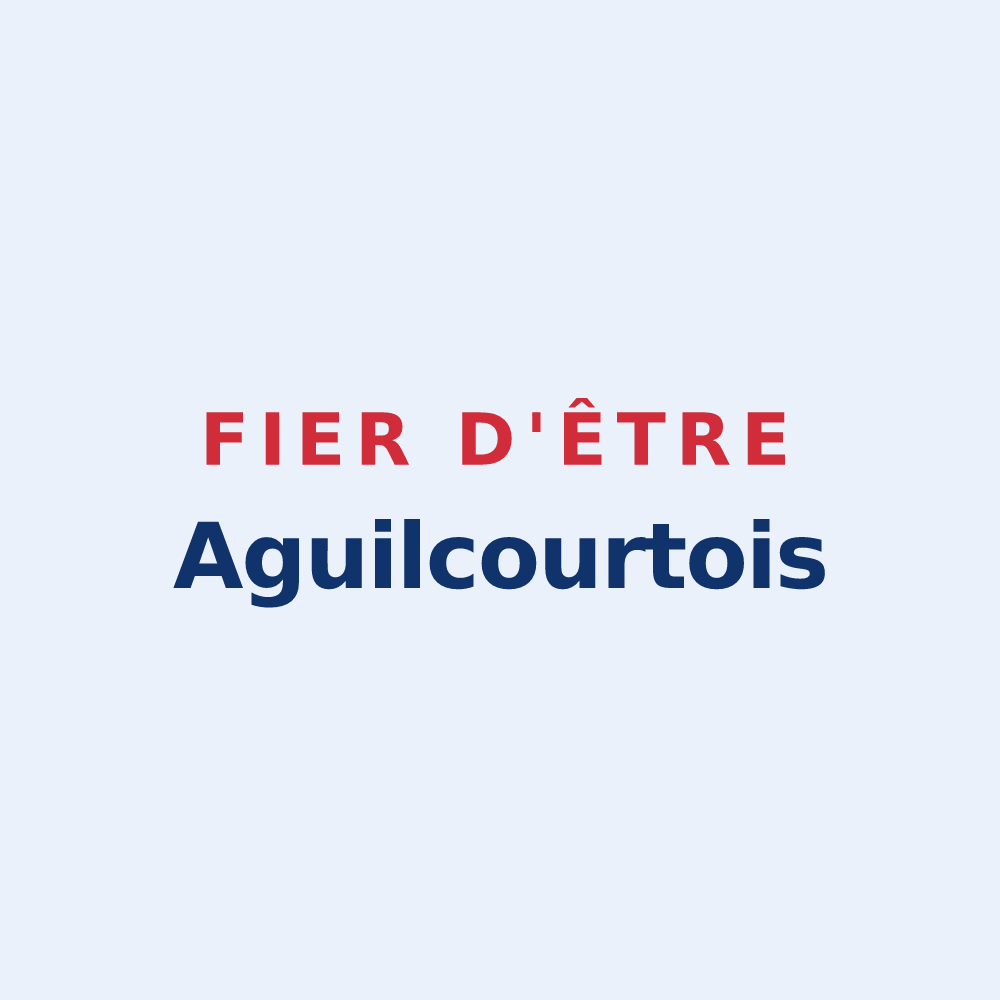 Sticker « Fier d'être Aguilcourtois » — design pour Aguilcourt