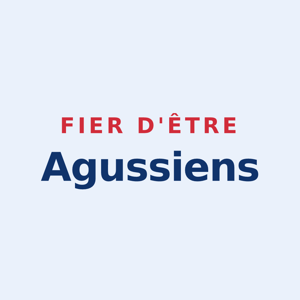 Sticker « Fier d'être Agussiens » — design pour Aguts