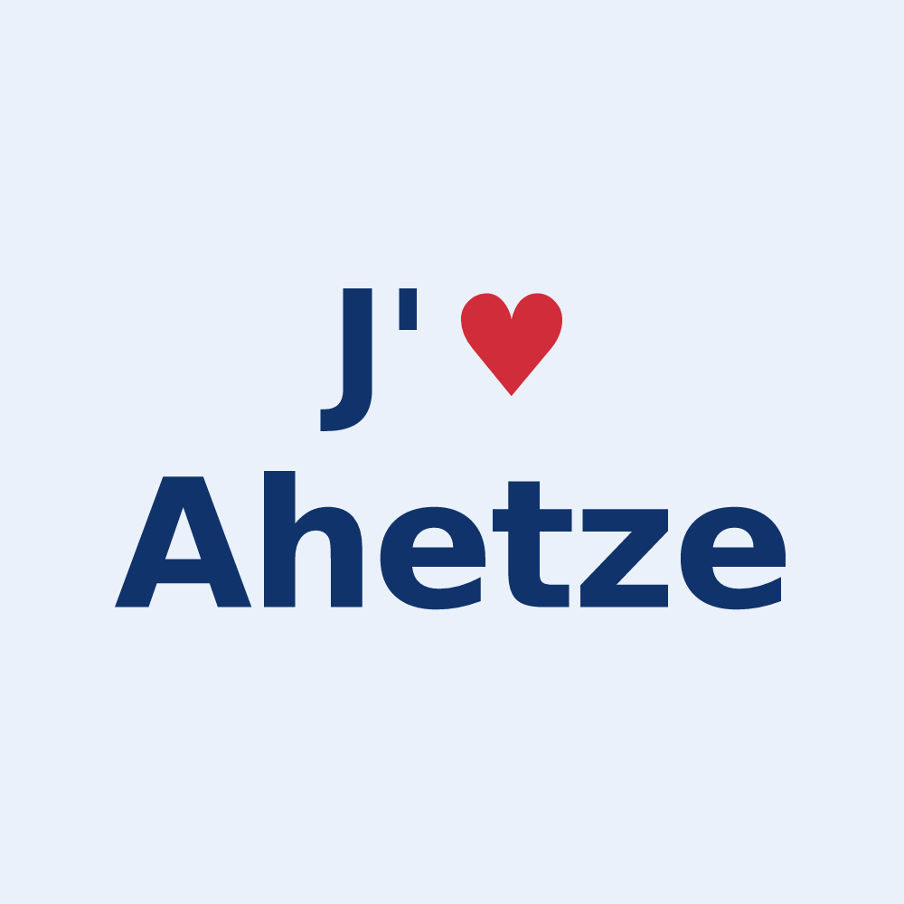 Sticker personnalisé Ahetze — design J'aime Ahetze