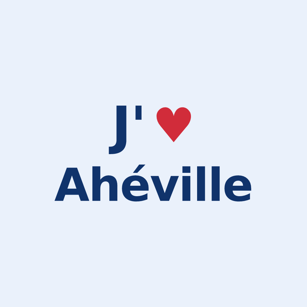 Sticker personnalisé Ahéville — design J'aime Ahéville