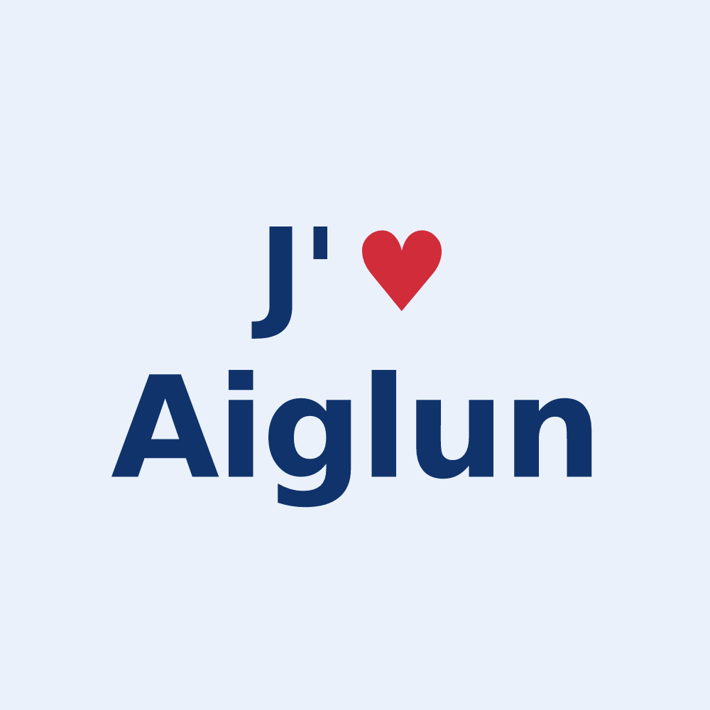 Sticker personnalisé Aiglun — design J'aime Aiglun