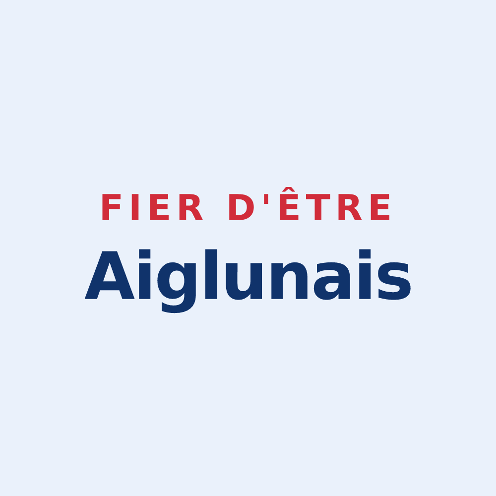 Sticker « Fier d'être Aiglunais » — design pour Aiglun