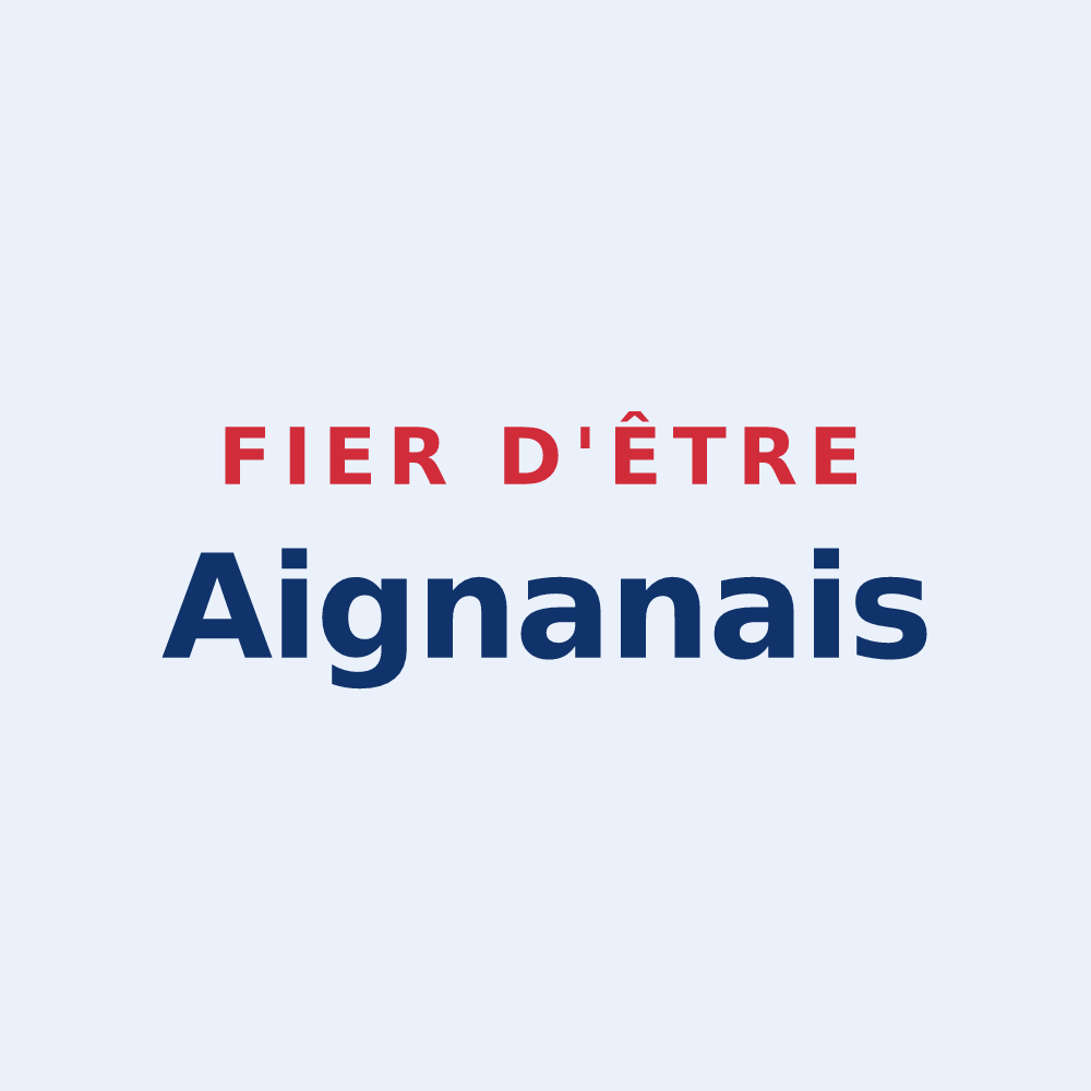 Sticker « Fier d'être Aignanais » — design pour Aignan