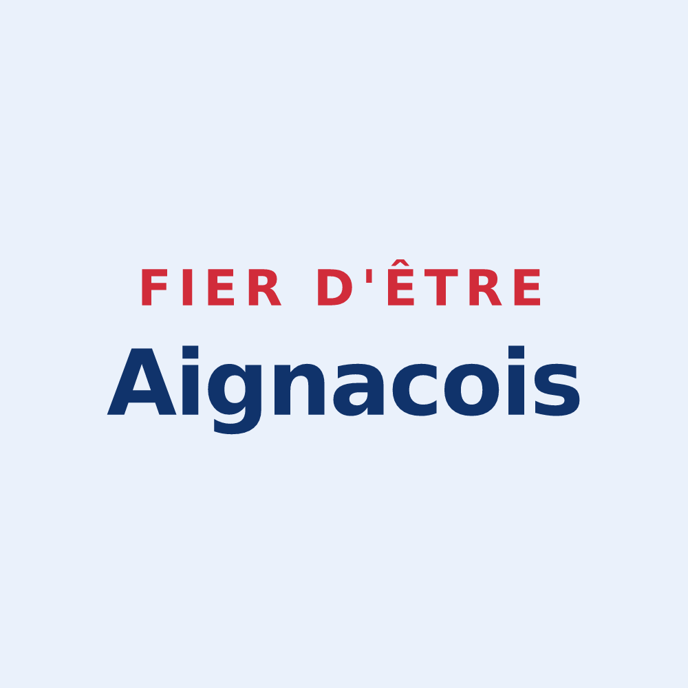 Sticker « Fier d'être Aignacois » — design pour Aignay-le-Duc