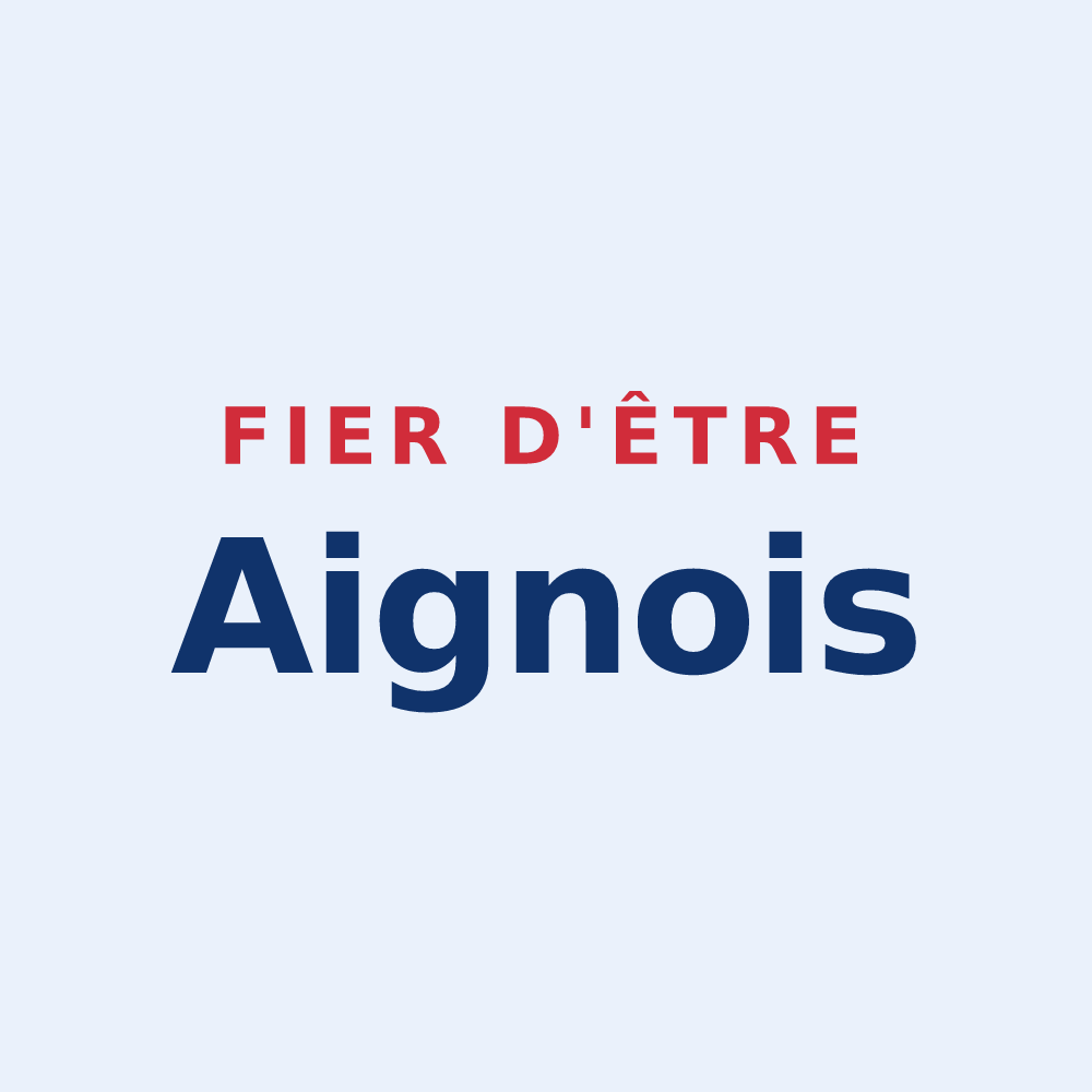 Sticker « Fier d'être Aignois » — design pour Aigne