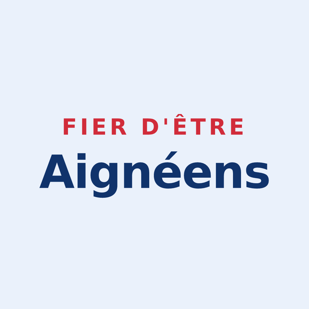 Sticker « Fier d'être Aignéens » — design pour Aigné