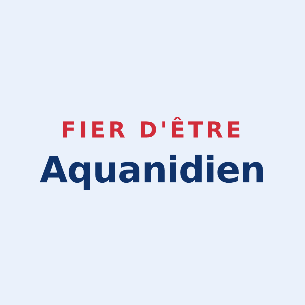 Sticker « Fier d'être Aquanidien » — design pour Aigny