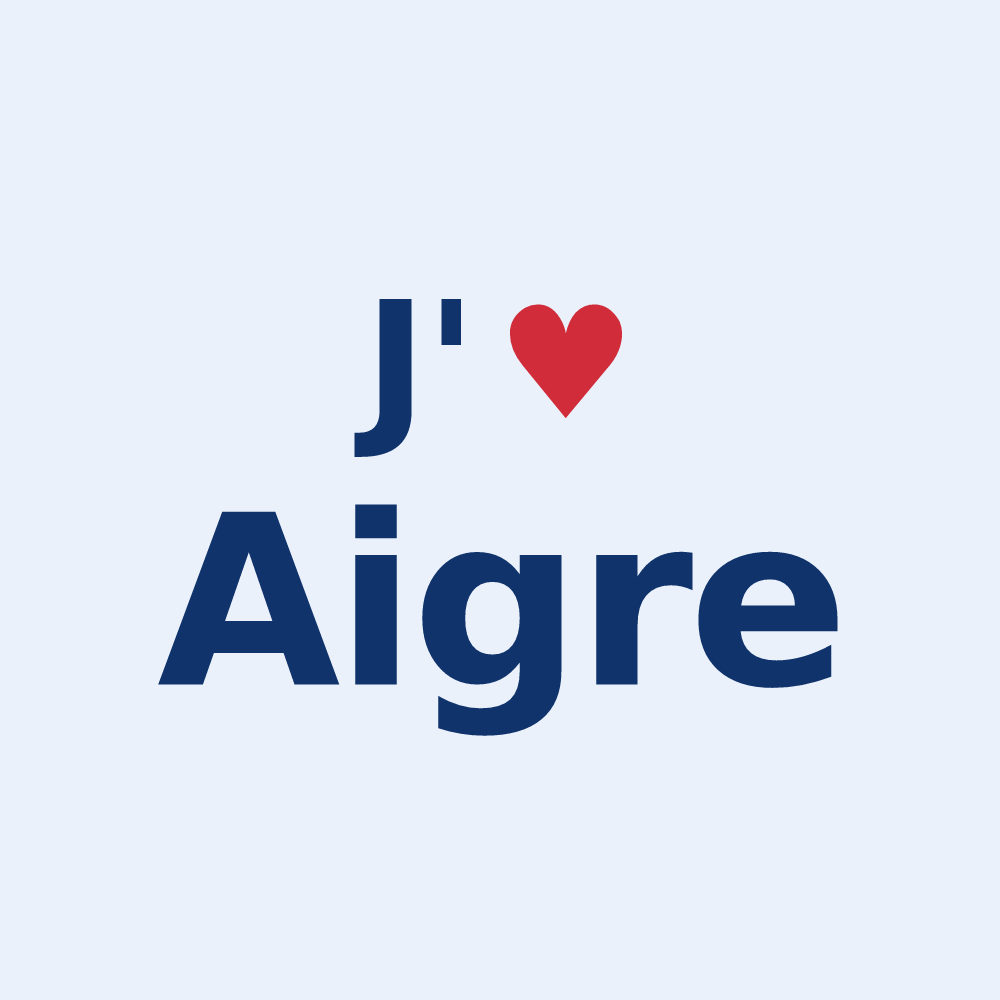 Sticker personnalisé Aigre — design J'aime Aigre